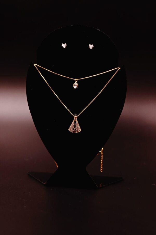 Conjunto de colar duplo  Nossa senhora